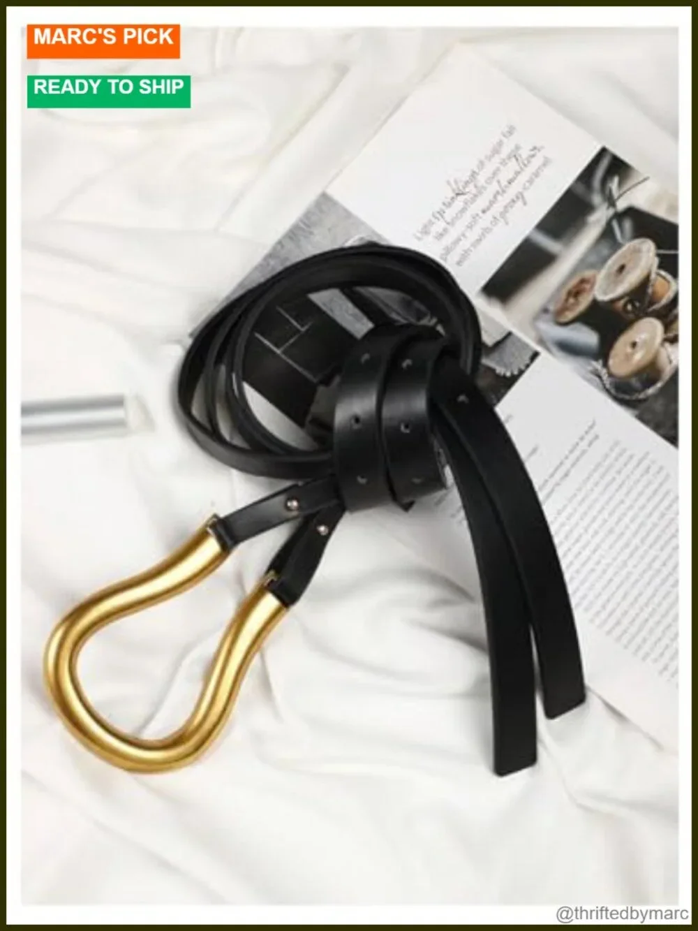 Women's Renaissance PU Leather Belt with Ring Buckle for Cosplay